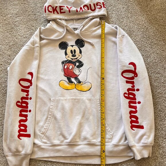 Vintage Disney Mickey Mouse White & Red Graphic Hoodie 3XL - Picture 4 of 5